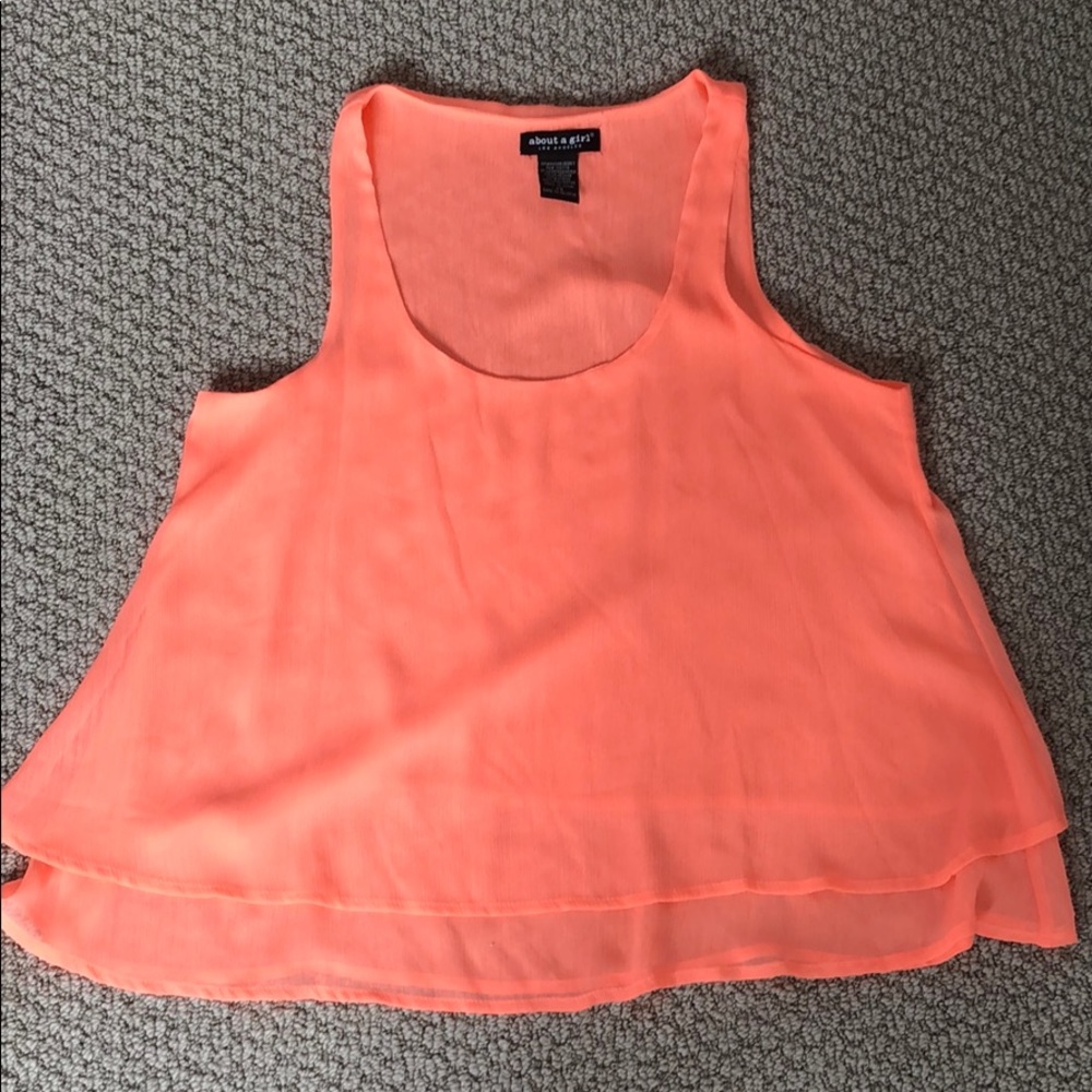 Simple orange blouse that has never been worn